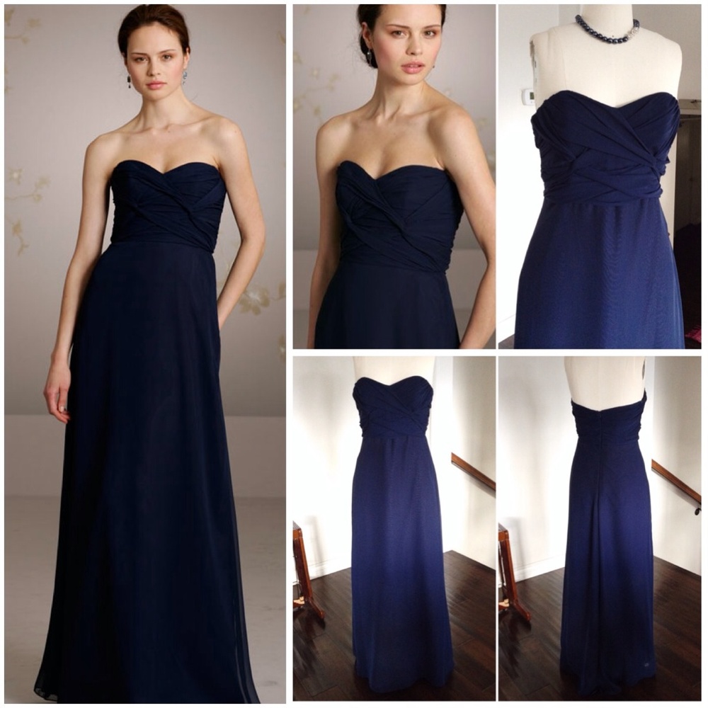 INDIGO BLUE CRISS CROSS BODICE CHIFFON DRESS